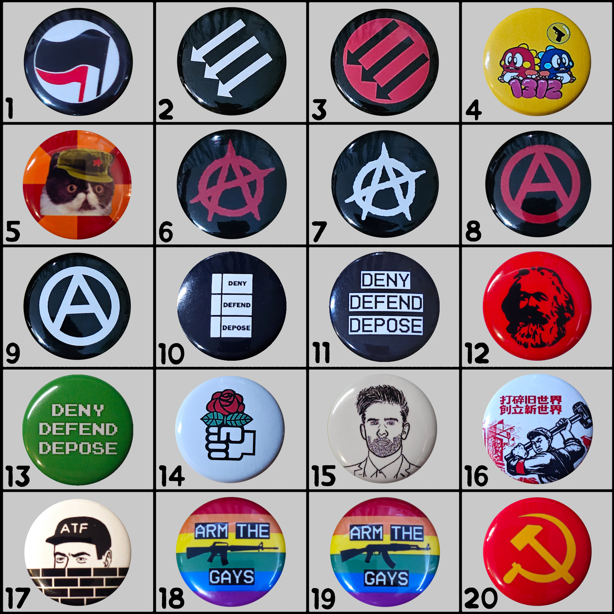 Loosies Build-A-Pack Buttons