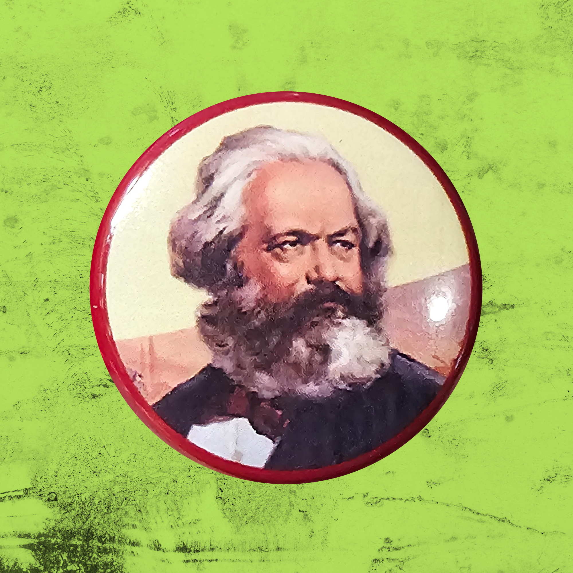 Marx CPC Propaganda Portrait #1 Button