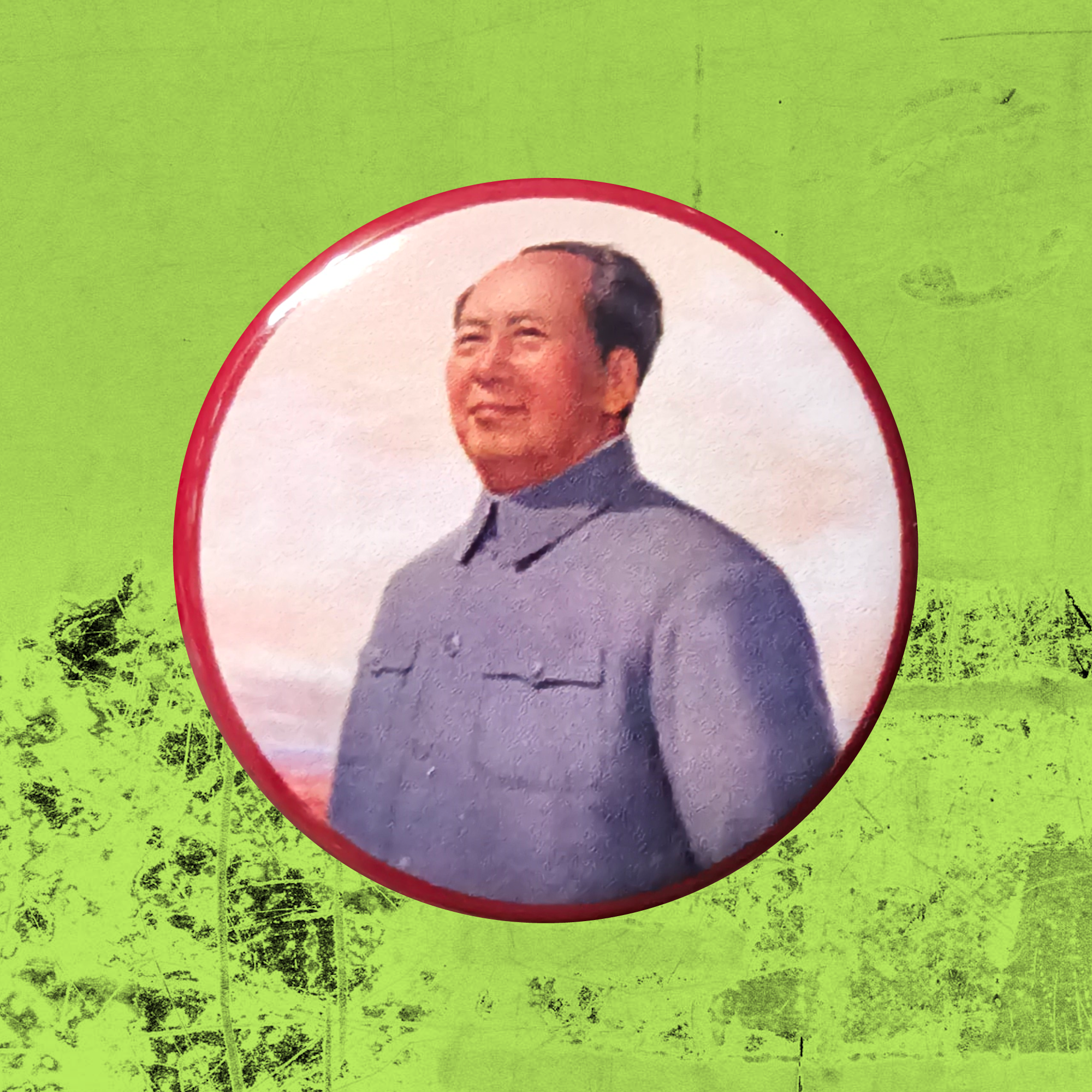 Forging Ahead Mao Button