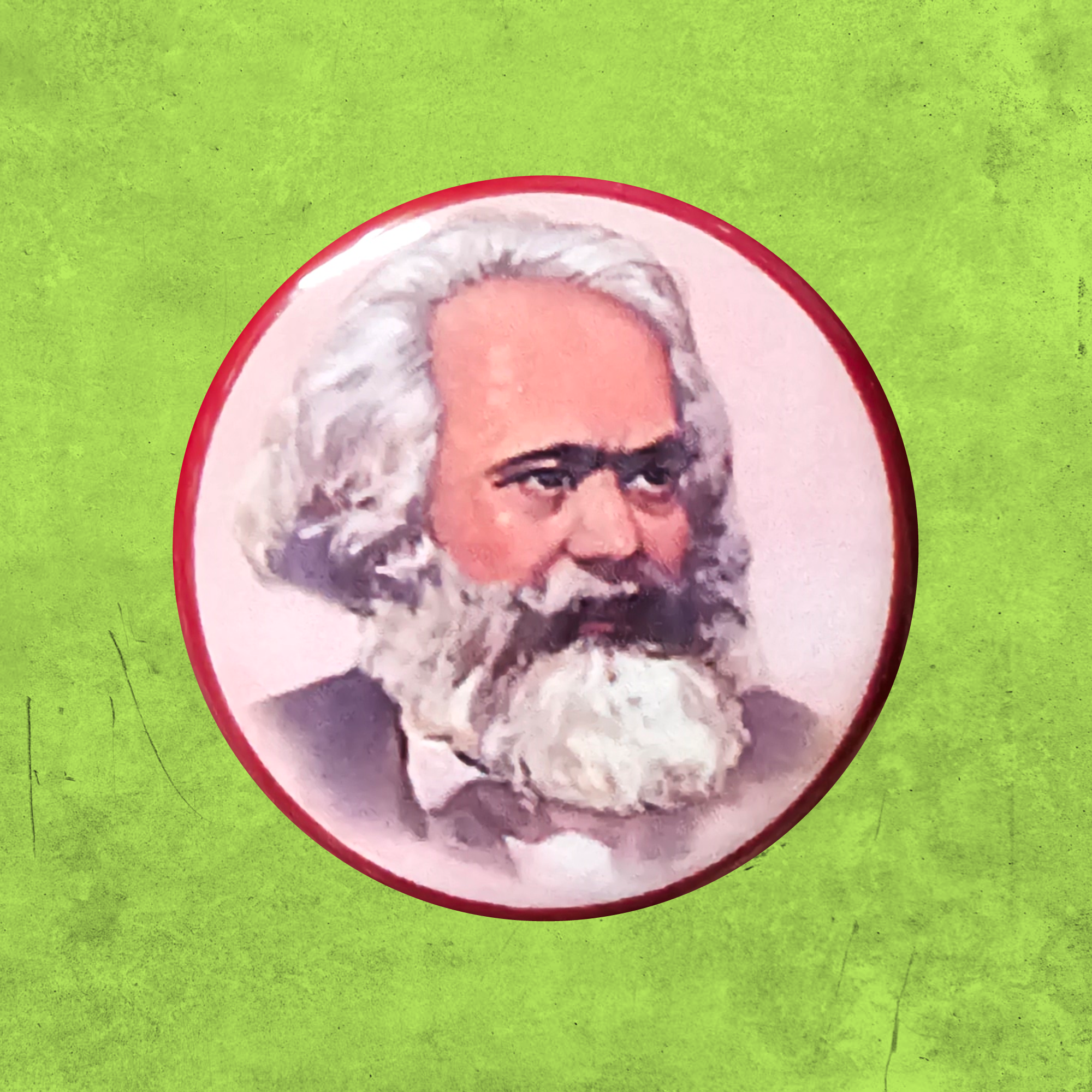 Marx CPC Propaganda Portrait #2 Button