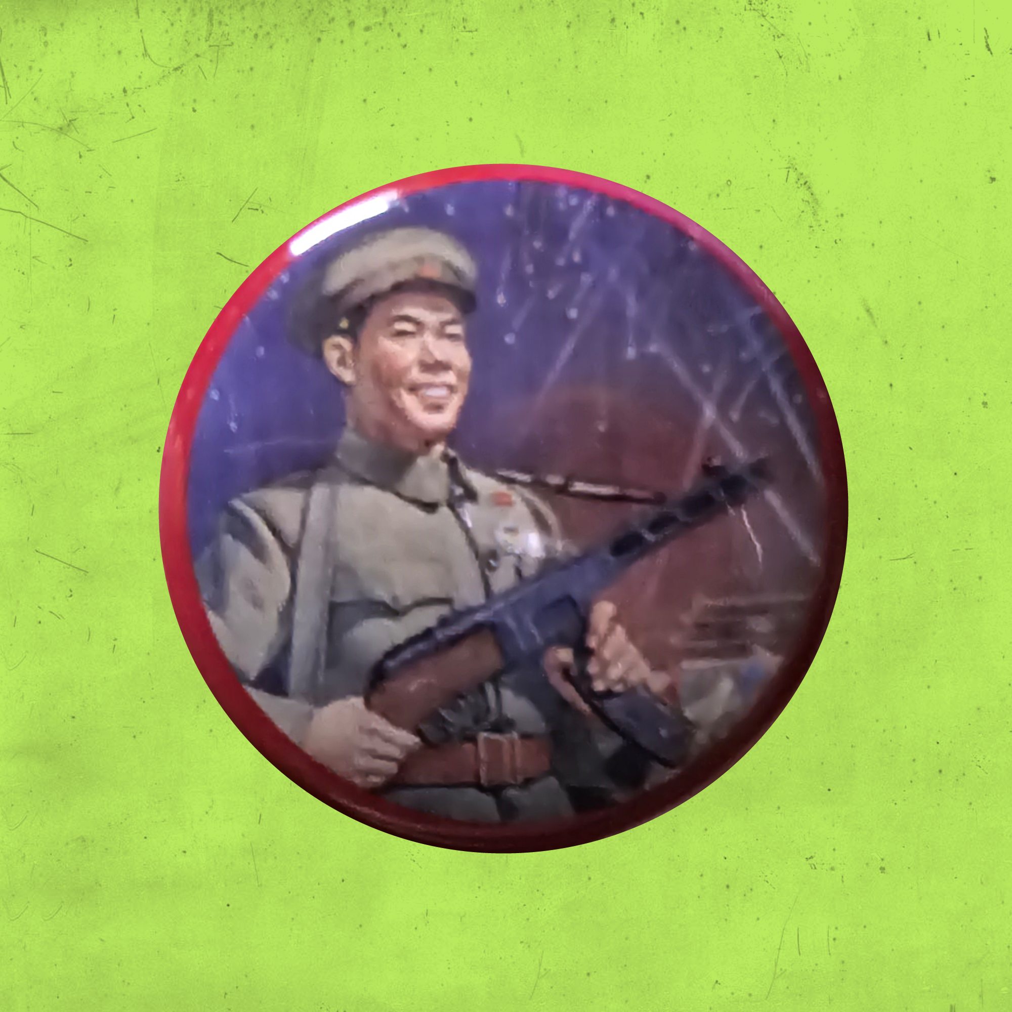 Protecting The Motherland Mao Button
