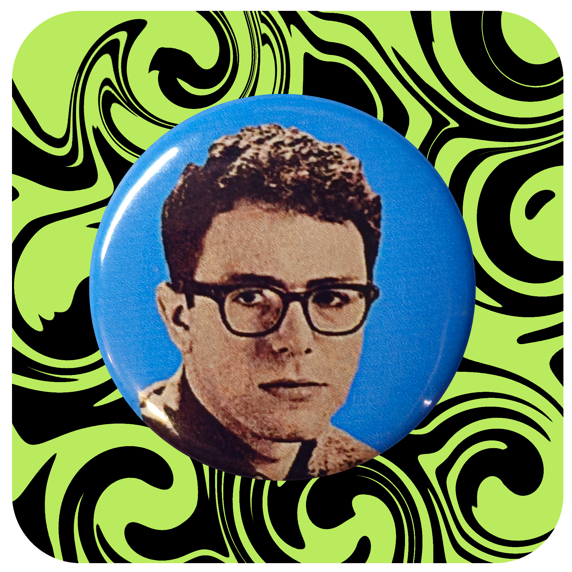 Young Bernie Sanders Button