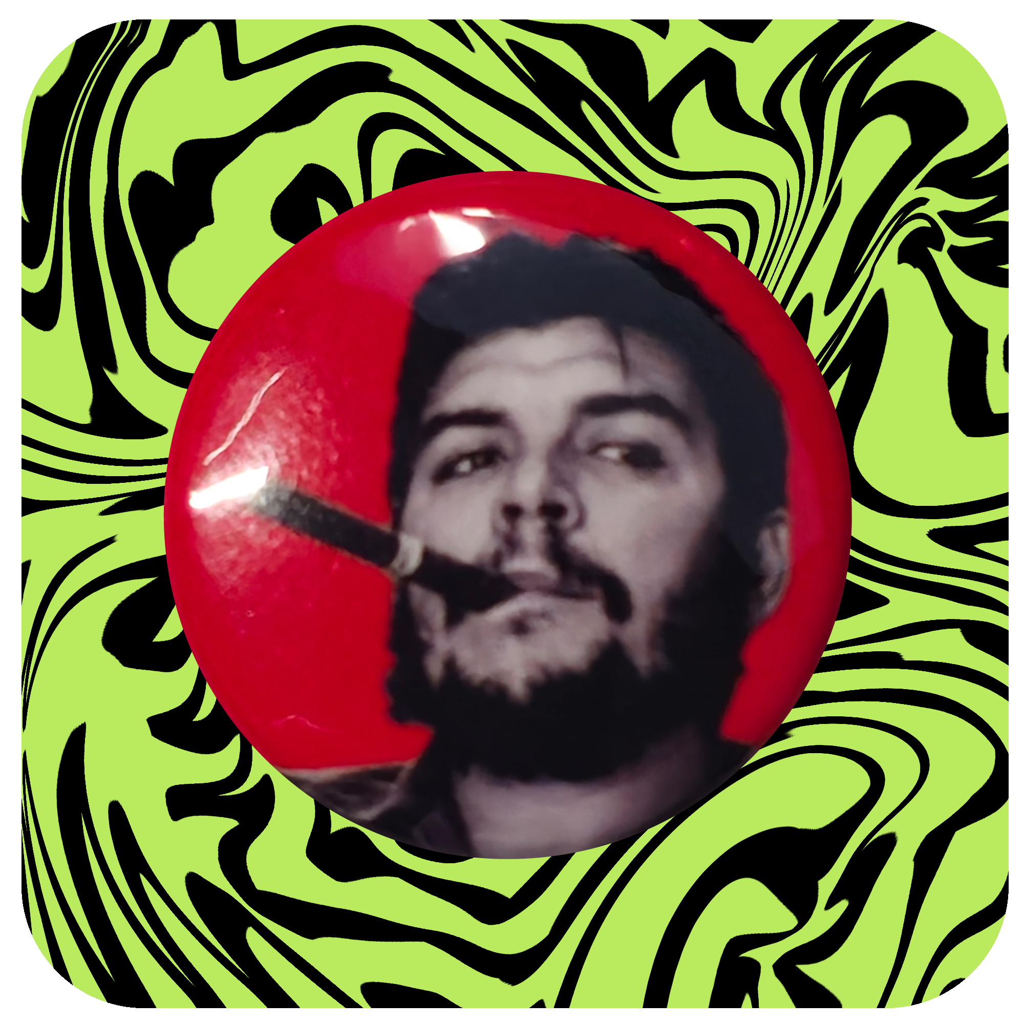 Che Guevara Cigar Button
