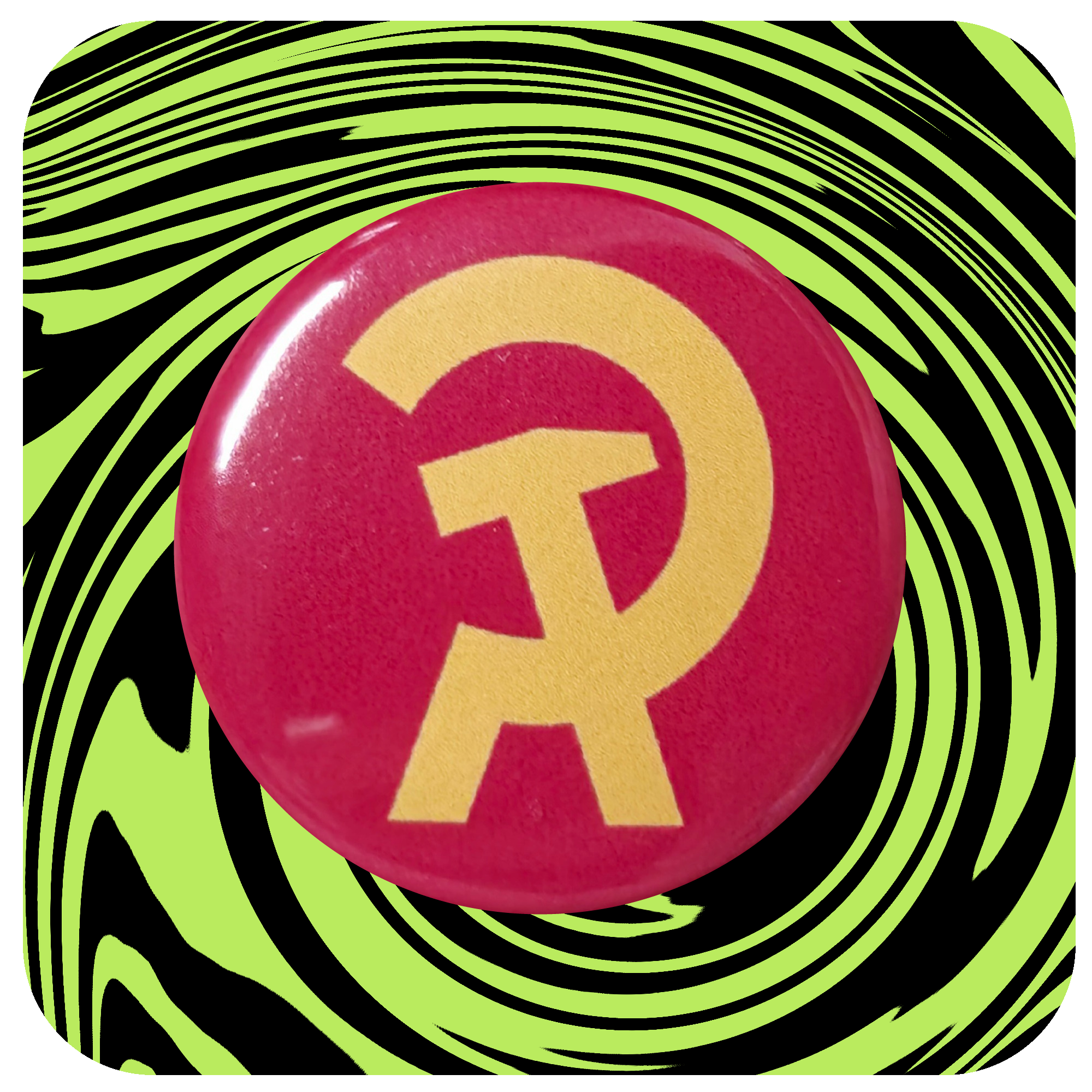 Hammer and Sickle Argentina Button