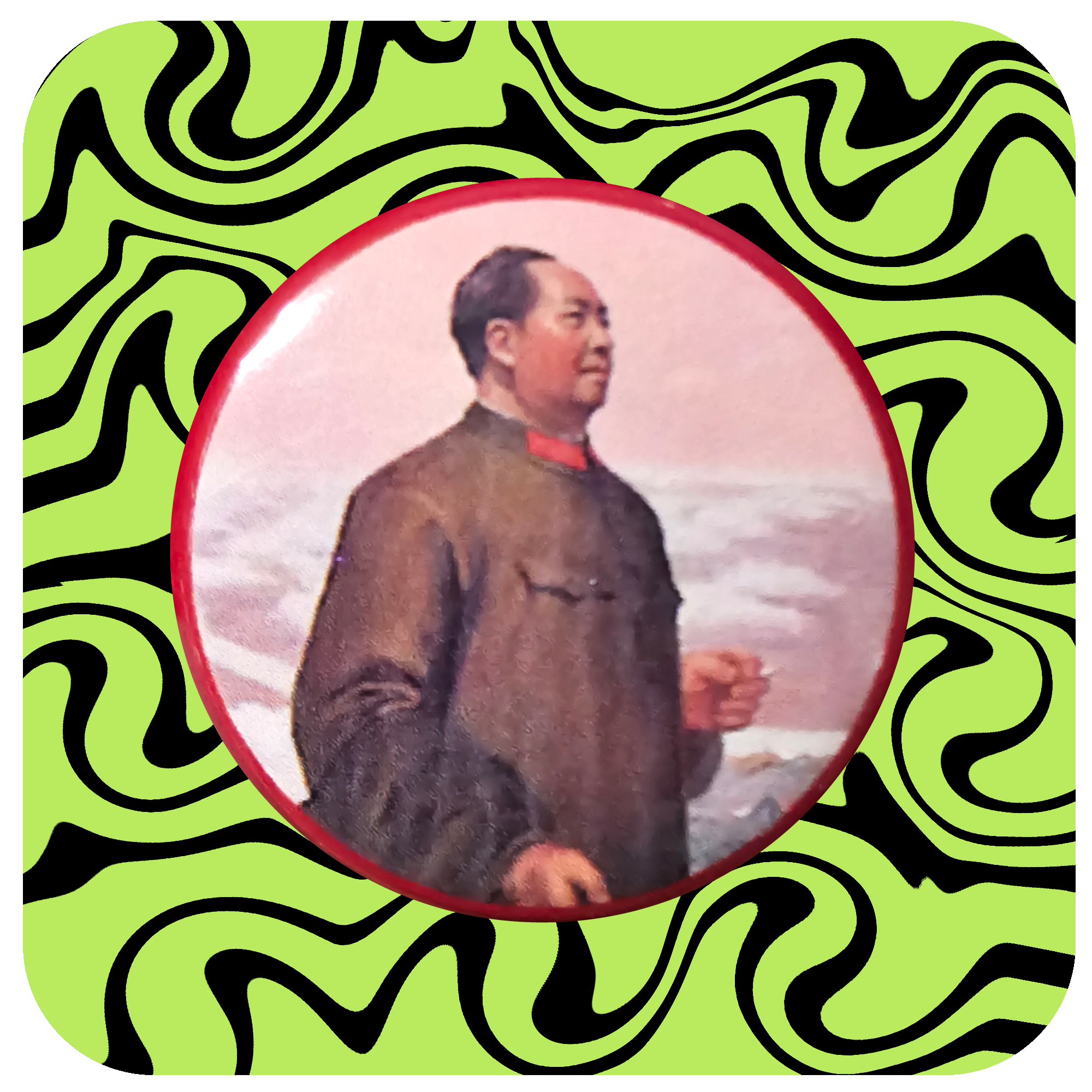 Mao Mulberry Fields Button