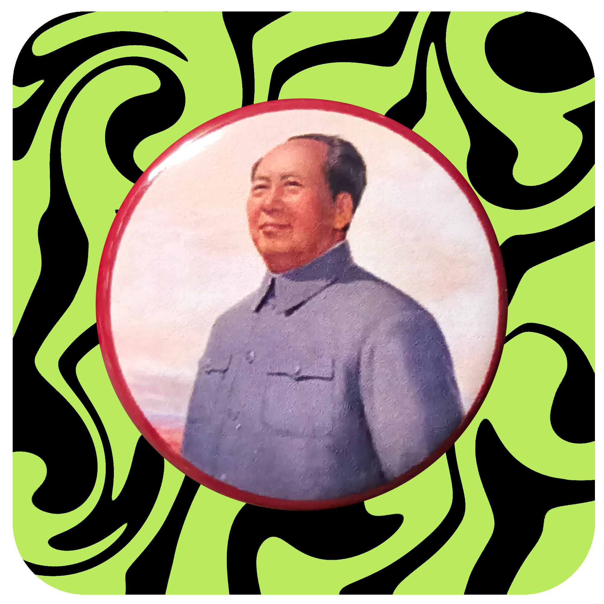 Forging Ahead Mao Button