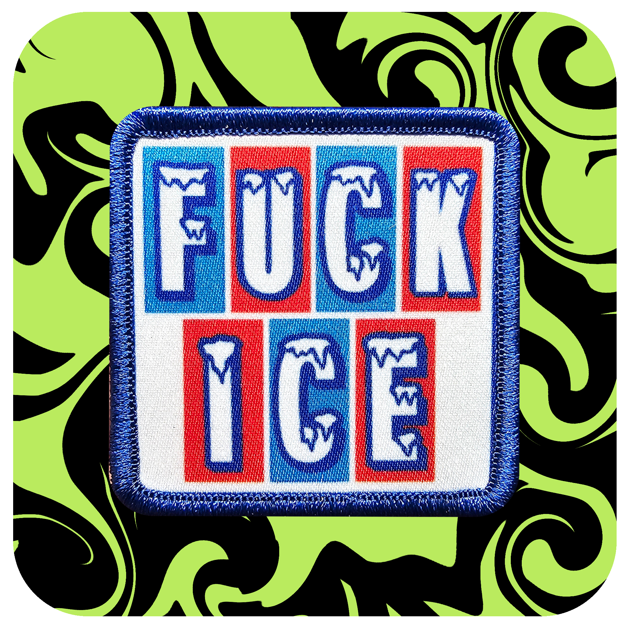 Fuck ICE 2x2 Morale Patch