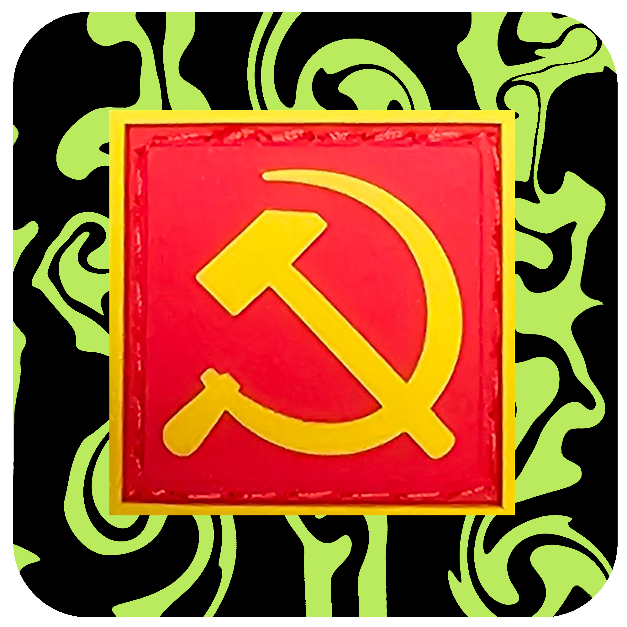 Hammer and Sickle 1x1 Morale Patch
