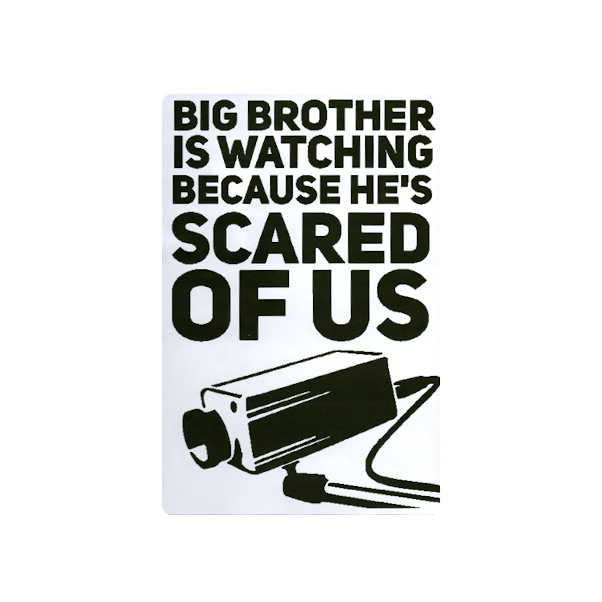 Big Brother is Watching Protest Slap Sticker