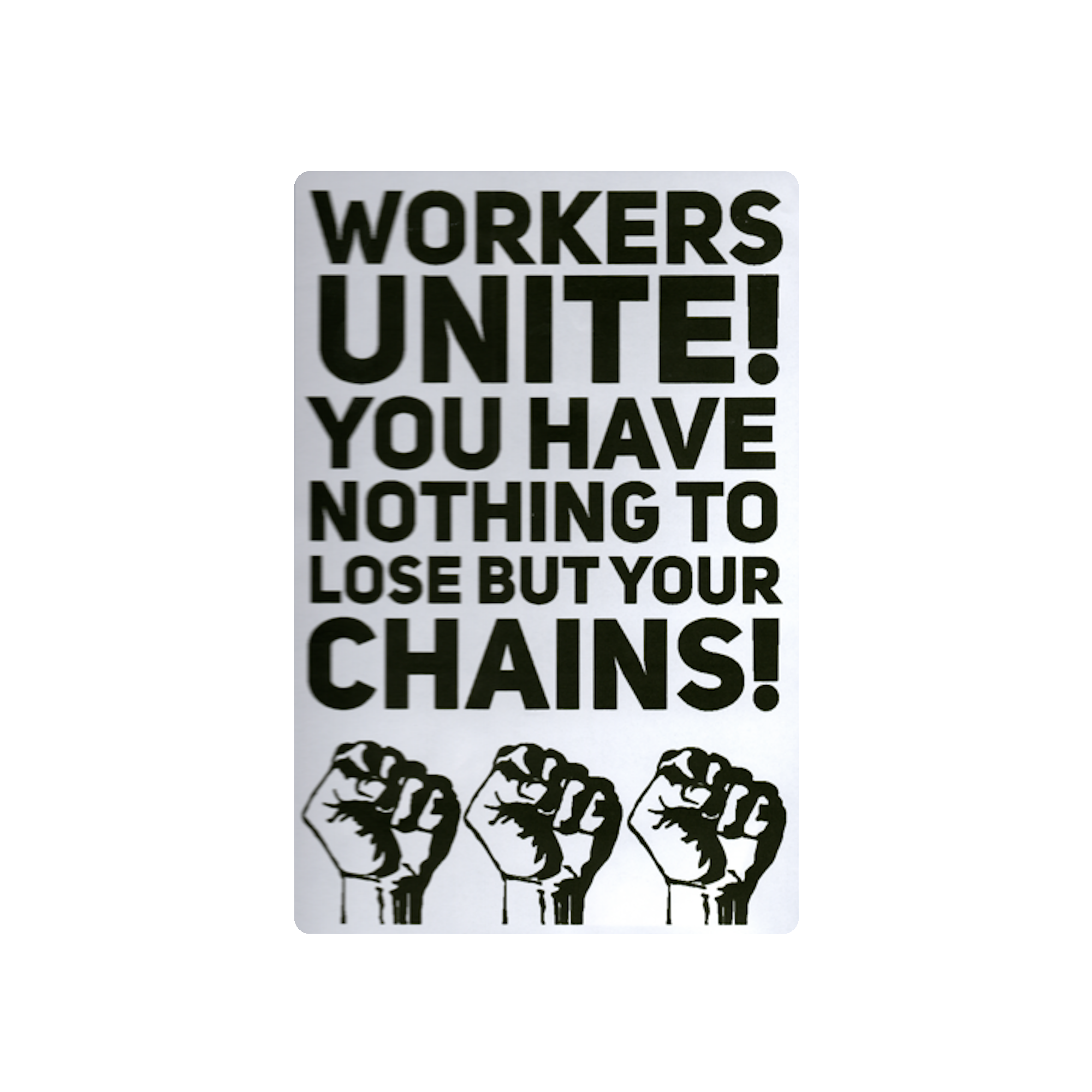 Workers Unite Protest Slap Sticker