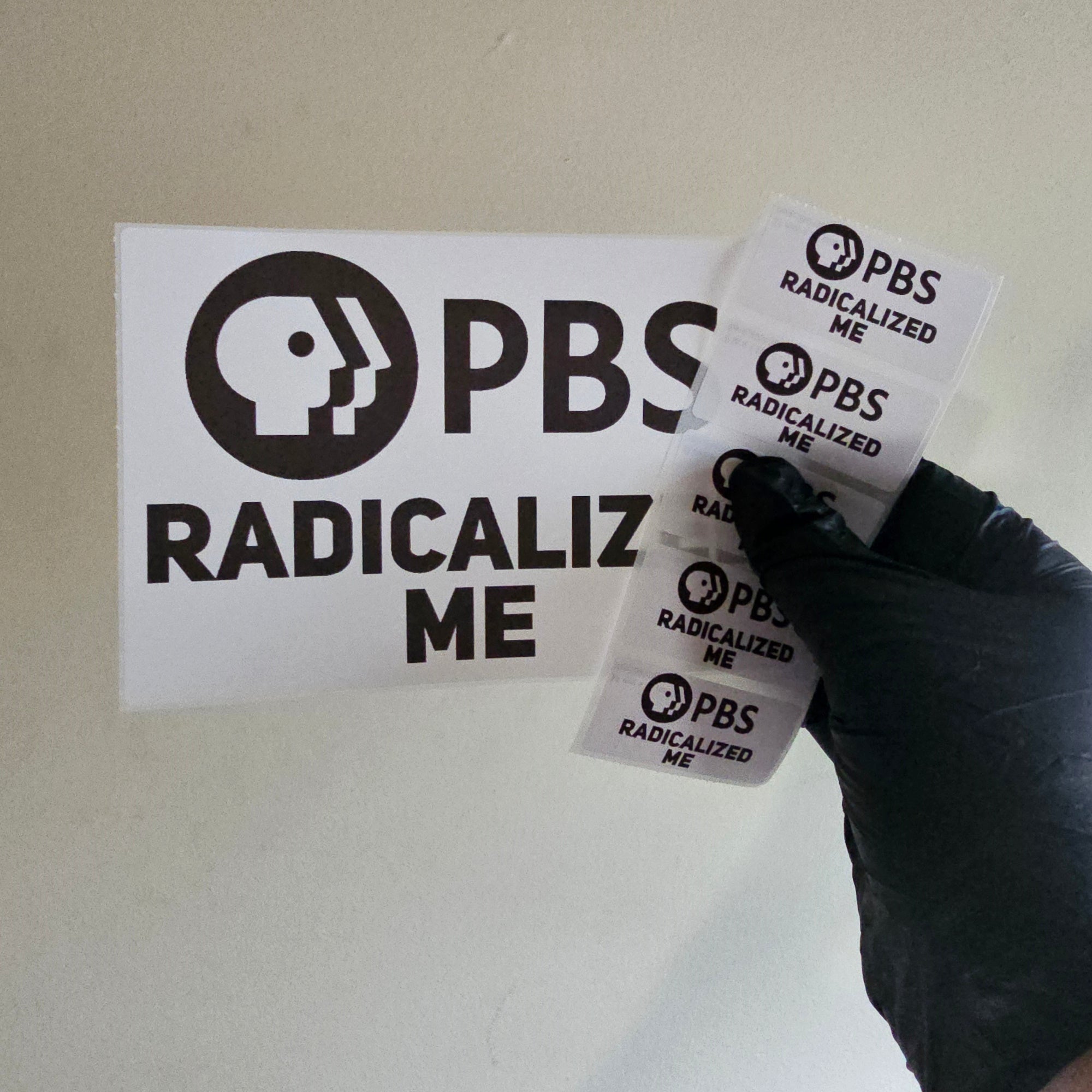 PBS Radicalized Me Protest Slap Sticker