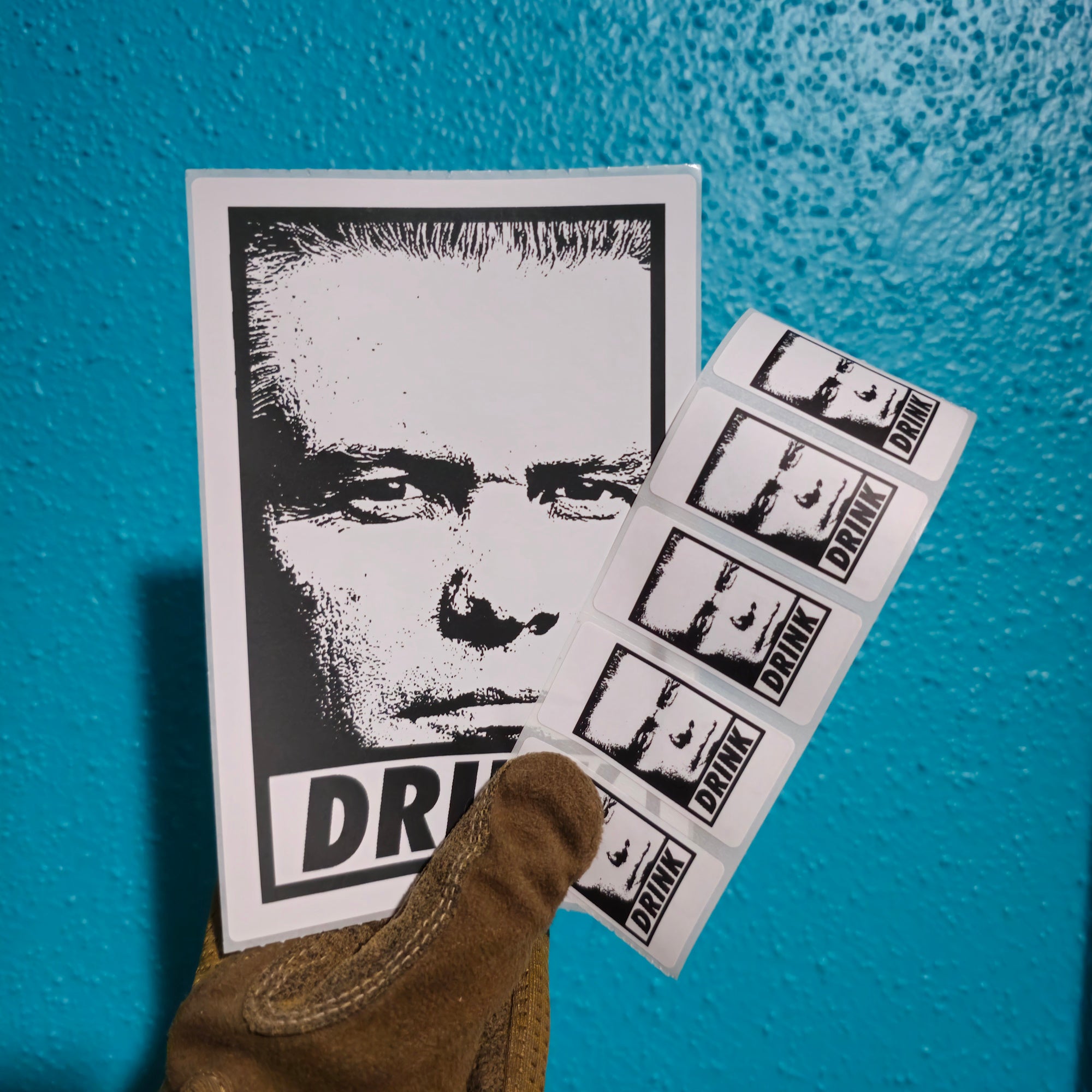 Pete Hegseth DRINK Protest Slap Sticker
