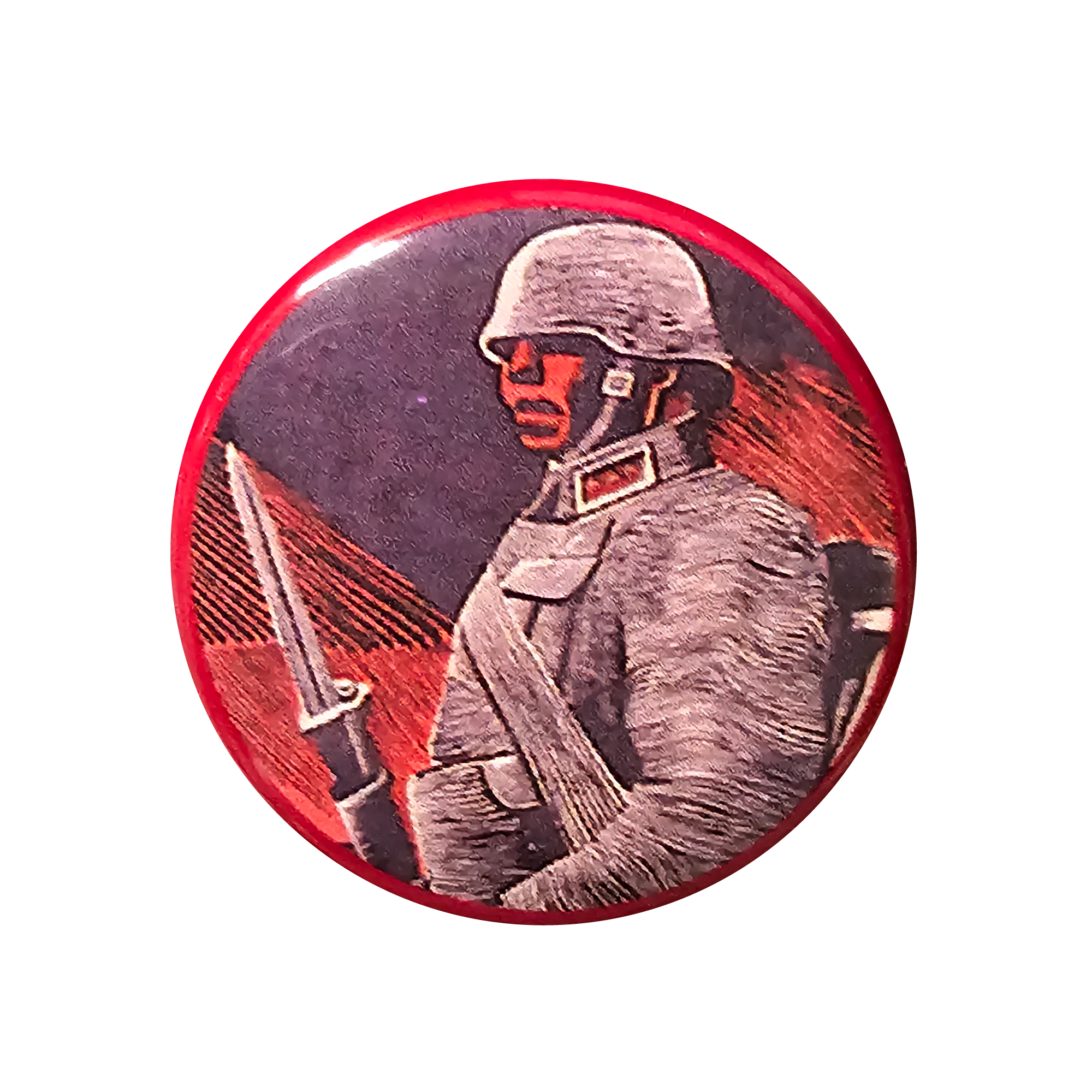 Great Wall Soldier Mao Button