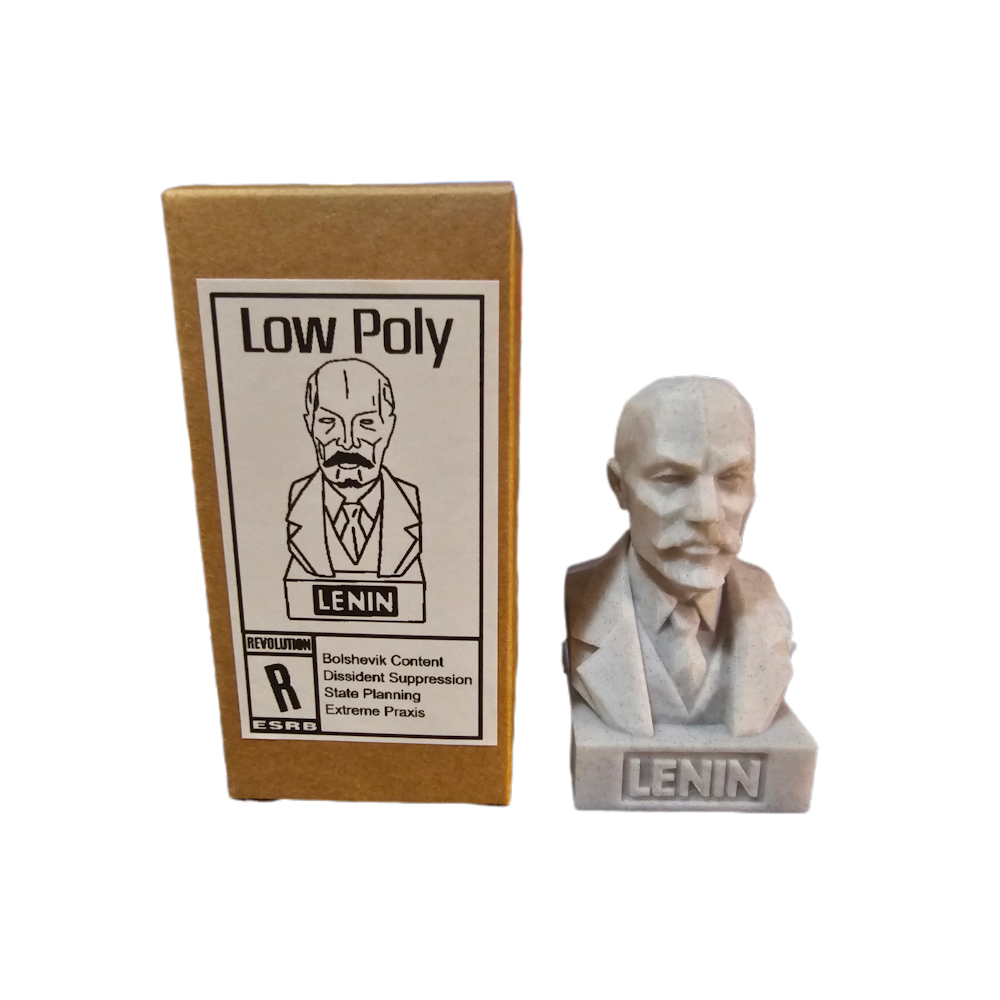 Low Poly Lenin 3 Inch 3D Print