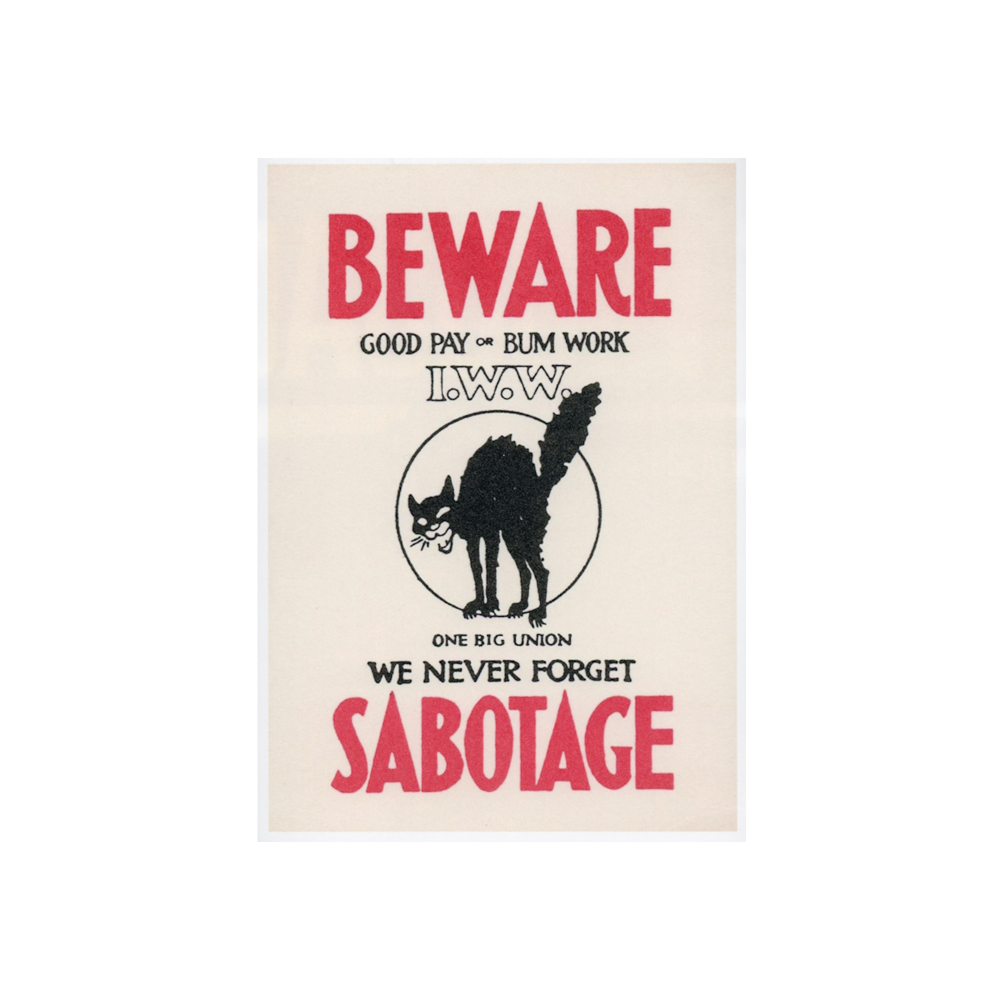 Sabo Cat IWW Art Print