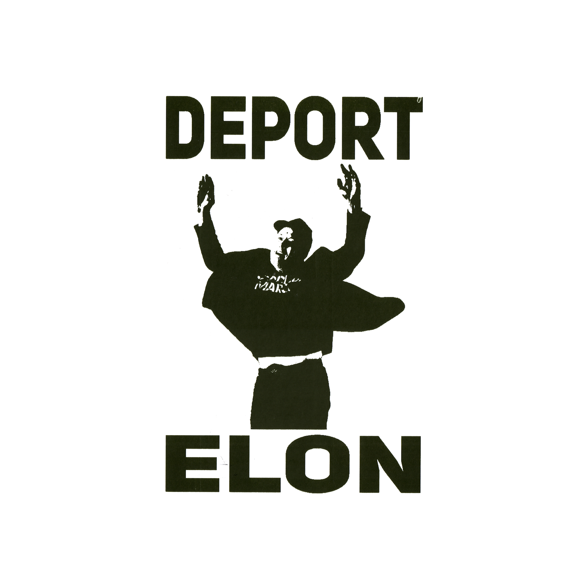 Deport Elon Protest Slap Sticker