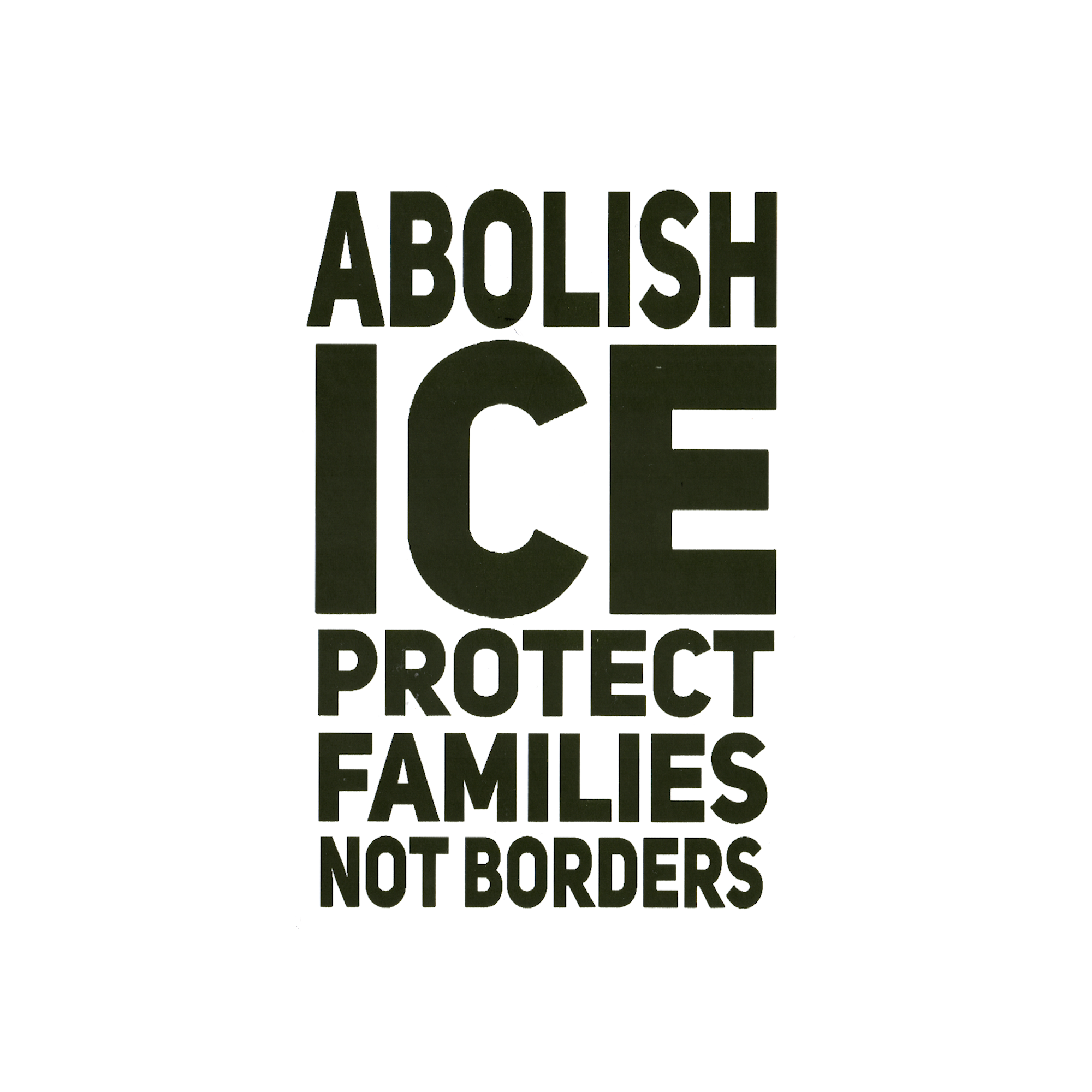 Abolish ICE Protect Families Protest Slap Sticker