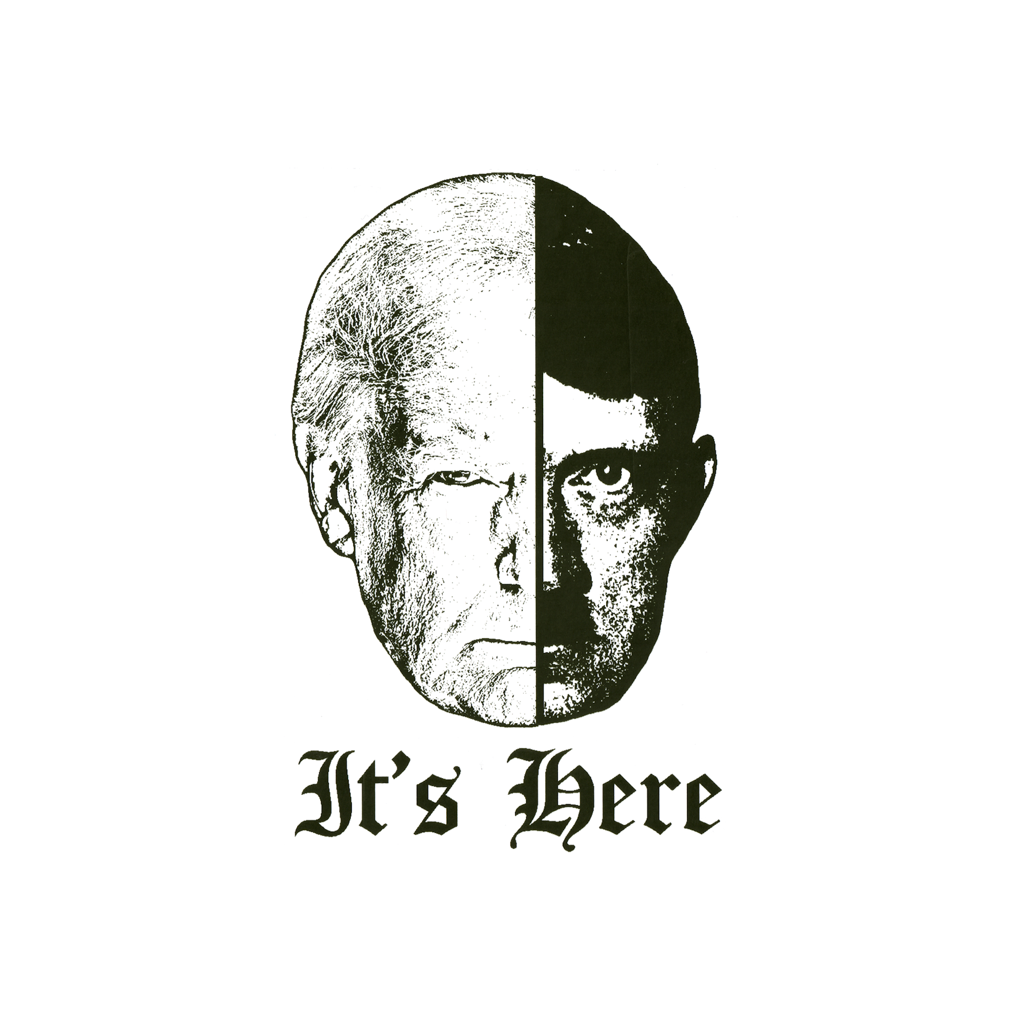 It's Here Trump Hitler Protest Slap Sticker