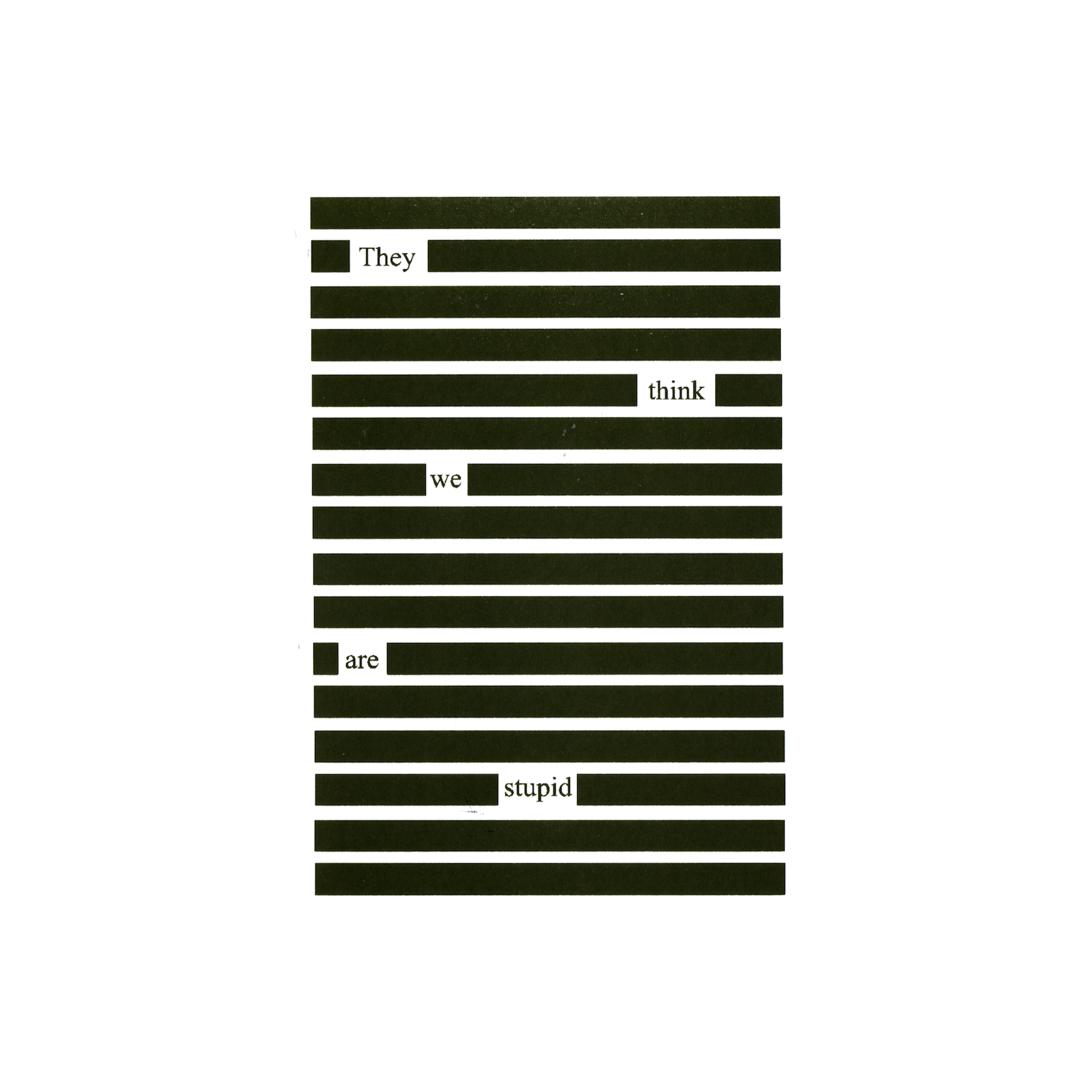 They Think We Are Stupid Epstein Censored Protest Slap Sticker